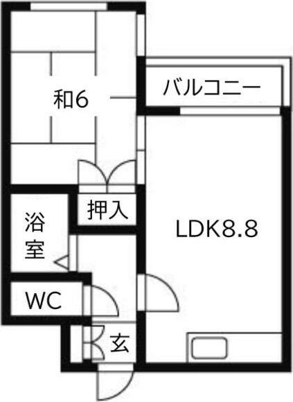 プレサント琴似1-3