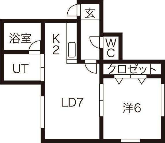 札幌市白石区南郷通５丁目南のアパート