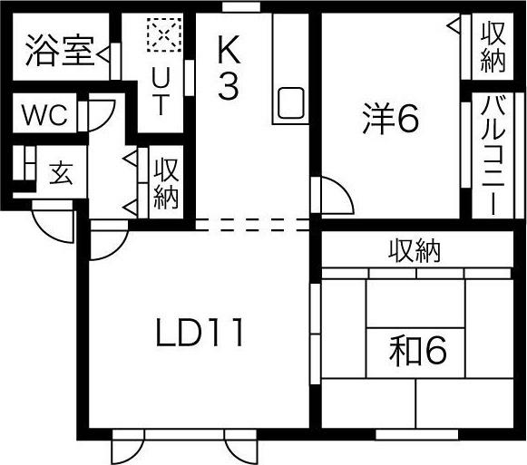 札幌市白石区北郷一条12丁目のアパート