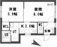 グランメール24軒1-6B