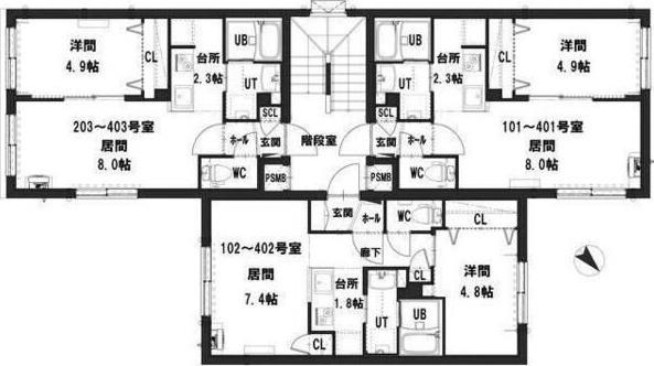 札幌市白石区南郷通１８丁目北のマンション