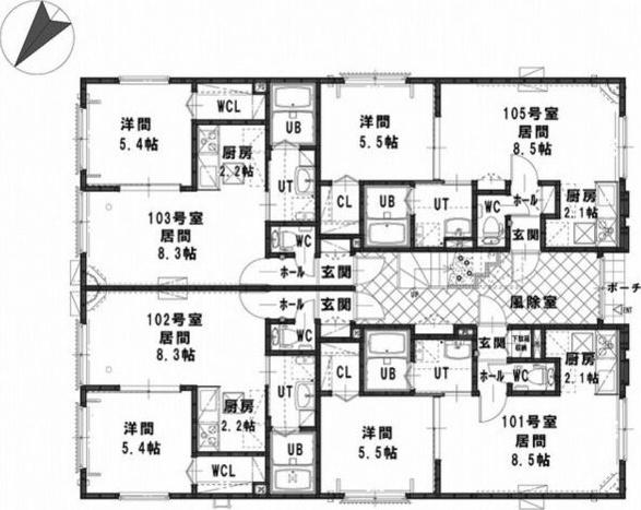 札幌市白石区栄通８丁目のアパート