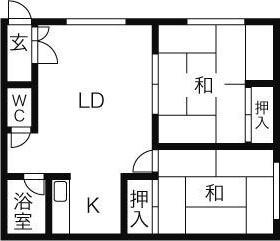 札幌市白石区栄通16丁目のアパート