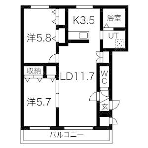 Villa・de・アカシヤB棟(ヴィラ・ドゥ・アカシヤB)