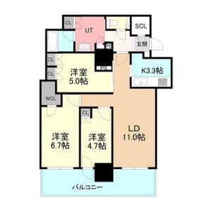 ザ・札幌タワーズウエストタワー2504号室