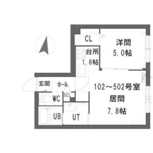 グランメール　北18条駅