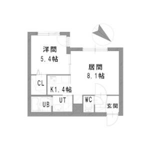 グランメール24軒1-2B