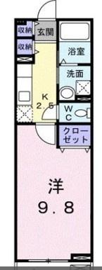 小田原市上新田のアパート(間取り)